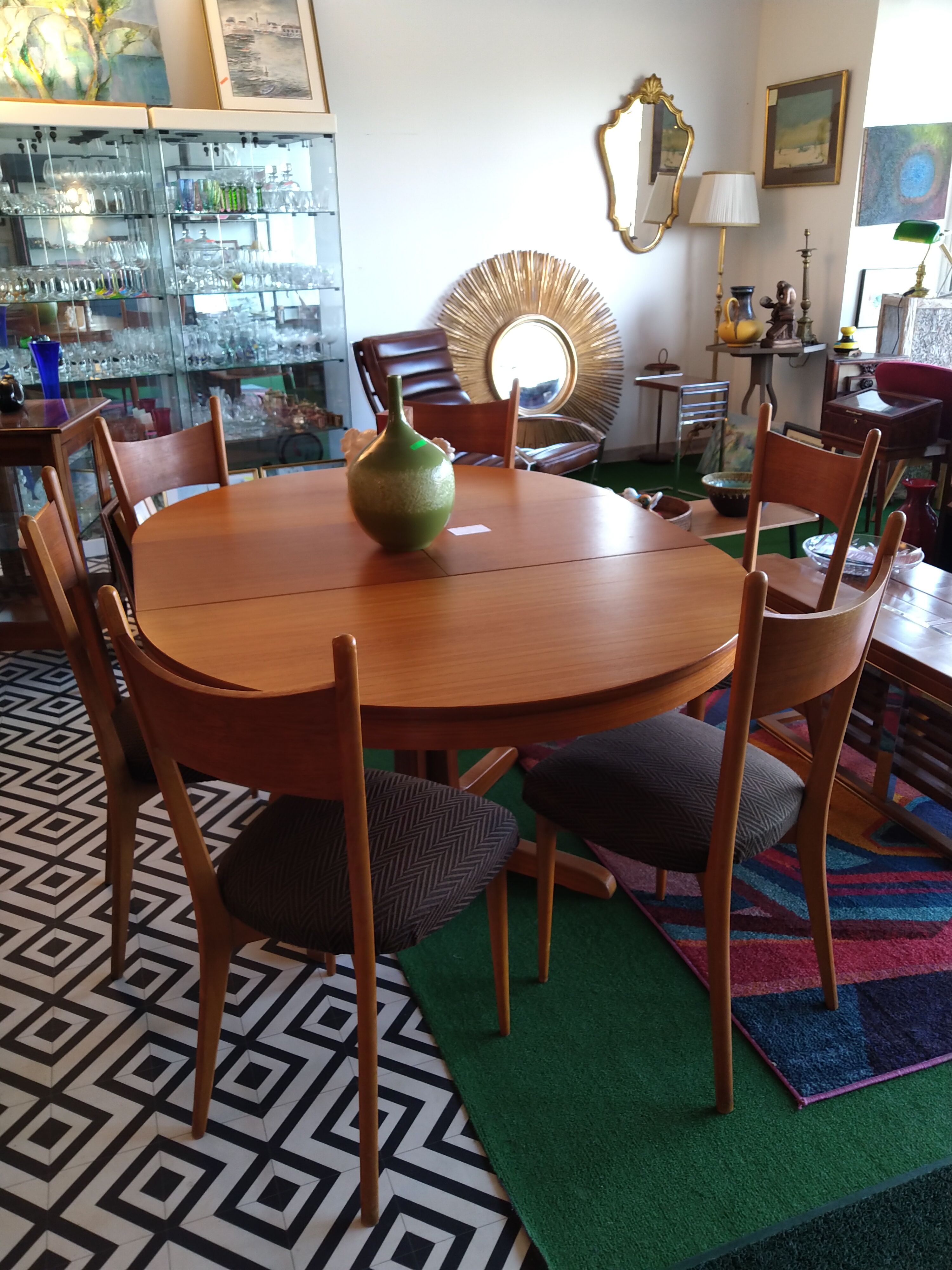 Set of 7 chairs 60s