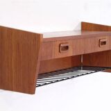 Vintage Scandinavian teak shelf 1960