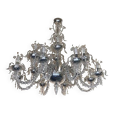 Lustre contemporain « ca rezzonico » avec fleurs et feuilles lustre en verre de Murano