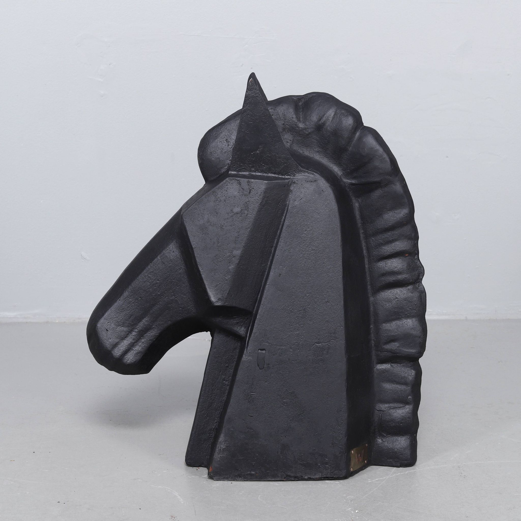 Sculpture de tête de cheval en fonte par Andreas Wargenbrant (4/8)