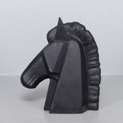 Sculpture de tête de cheval en fonte par Andreas Wargenbrant (4/8)