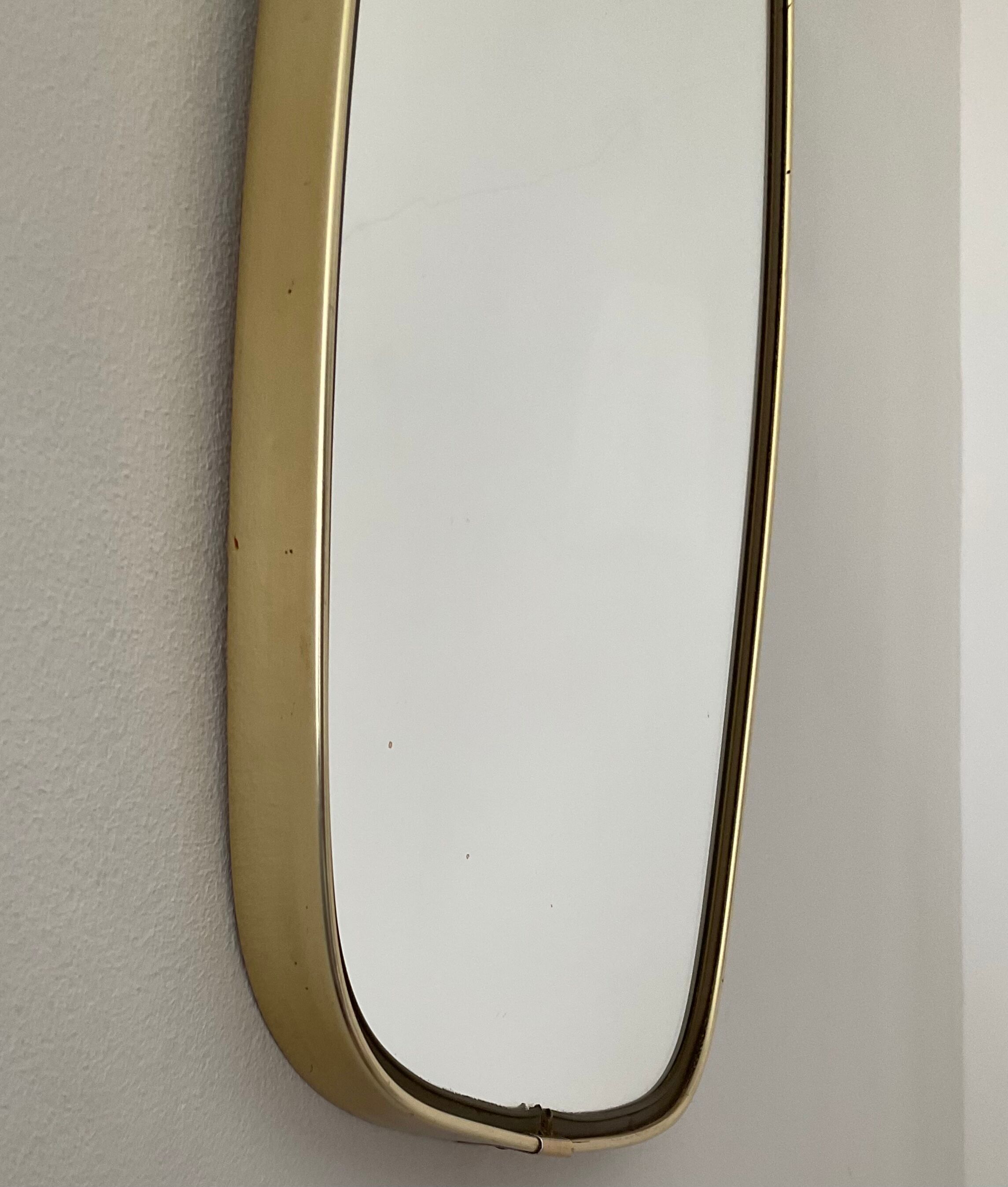 Mirror mirror free form 60s-70s, 46x23 cm