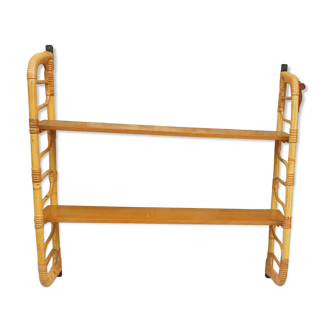 Wall mount in rattan and bamboo