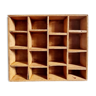 Old wooden workshop locker