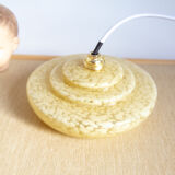 Suspension glass of yellow Clichy