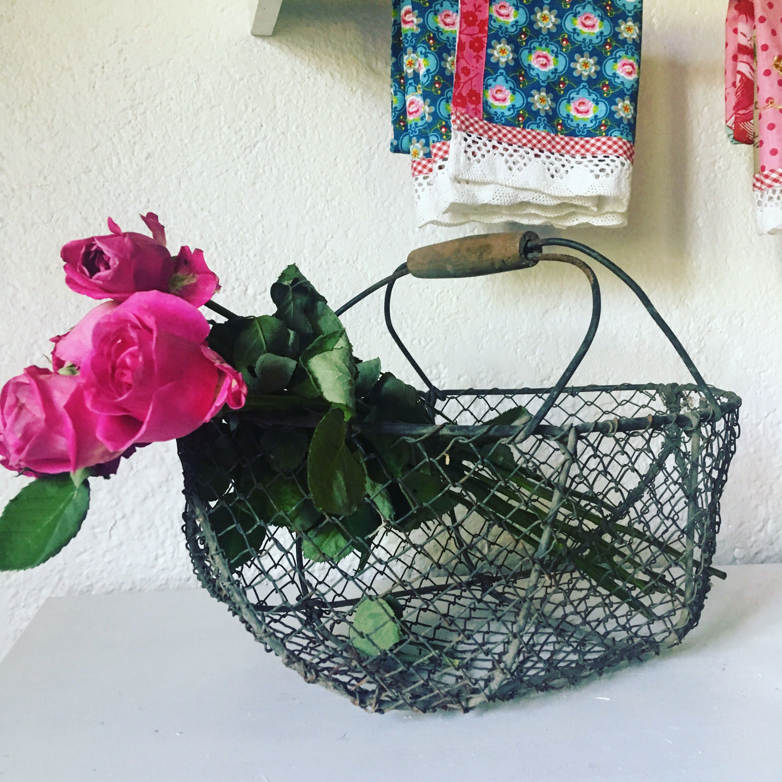 Apple basket made of wire