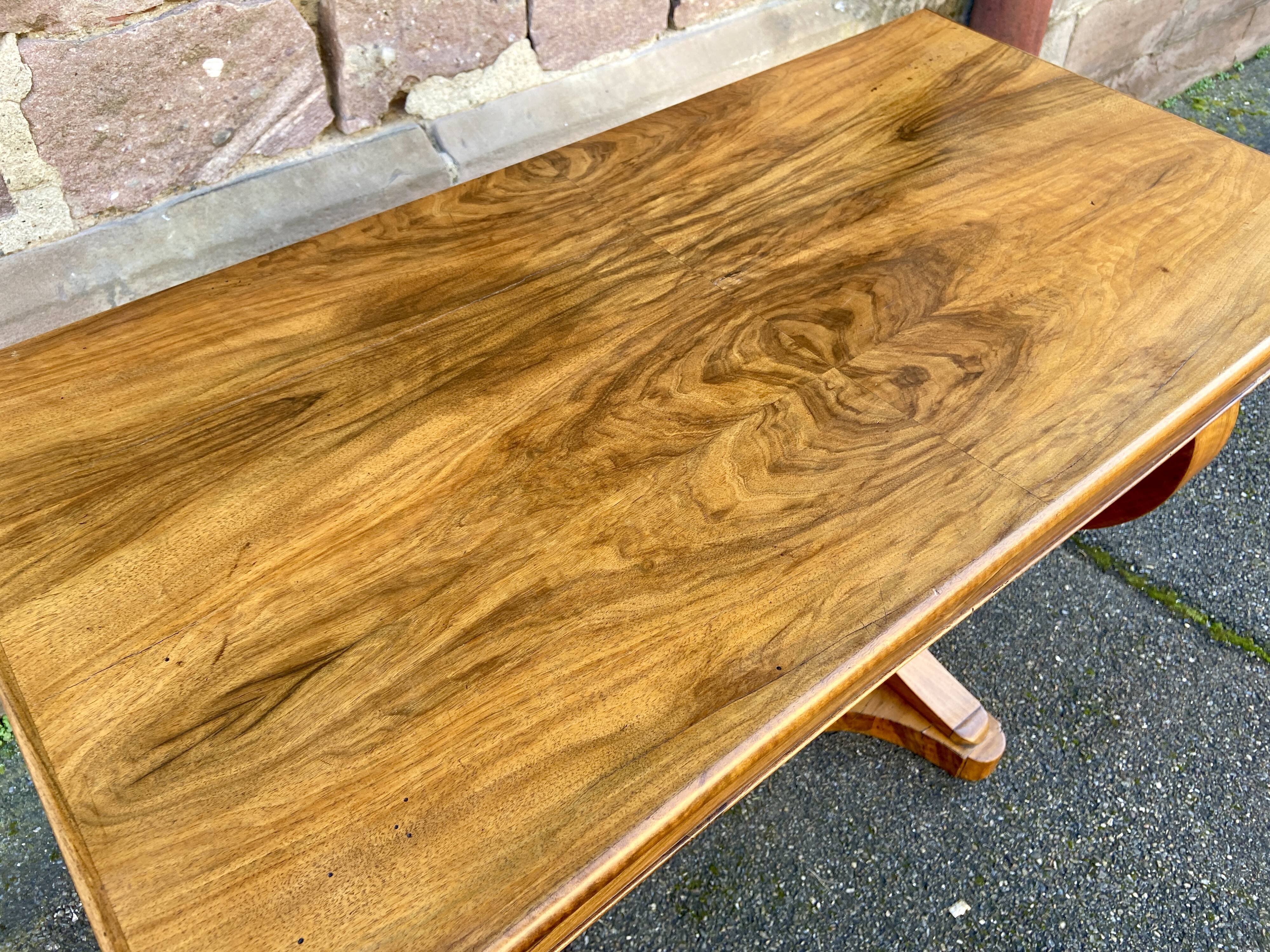 Louis Philippe Biedermeier console circa 1850 walnut