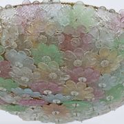 Attributed to Barovier & Toso Mid-century Modern Murano Glass Ceiling Light