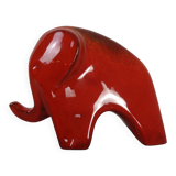 Majolica Ceramic Elephant, 1960s