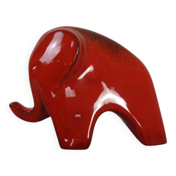 Majolika Ceramic Elephant, 1960s