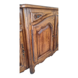 Magnificent low rustic sideboard pegged for the dining room