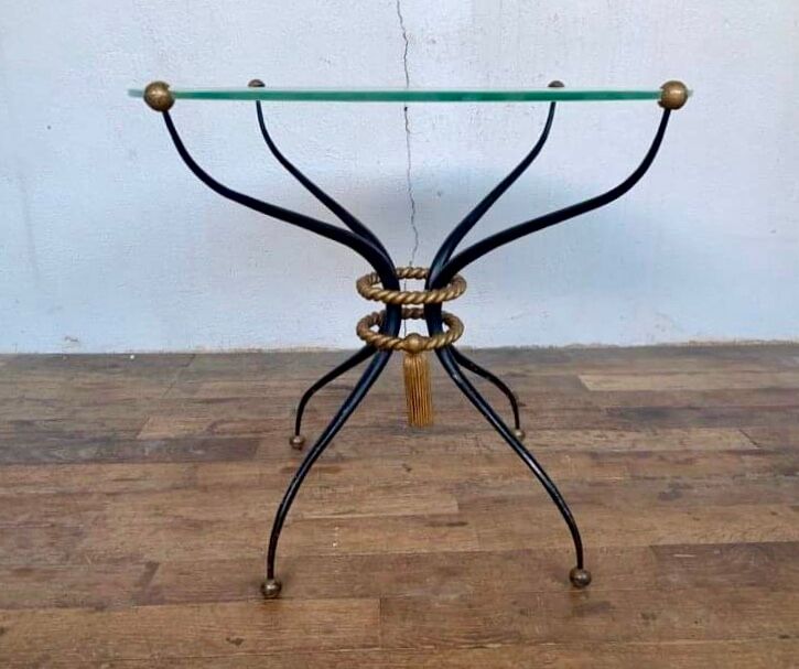 Coffee table art deco iron forge workshop rene prou