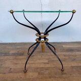 Table basse art deco en fer forge atelier rene prou