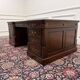 Large classic English Chesterfield partner desk