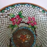 Pair of vintage Plique-à-jour cloisonné bowls, China