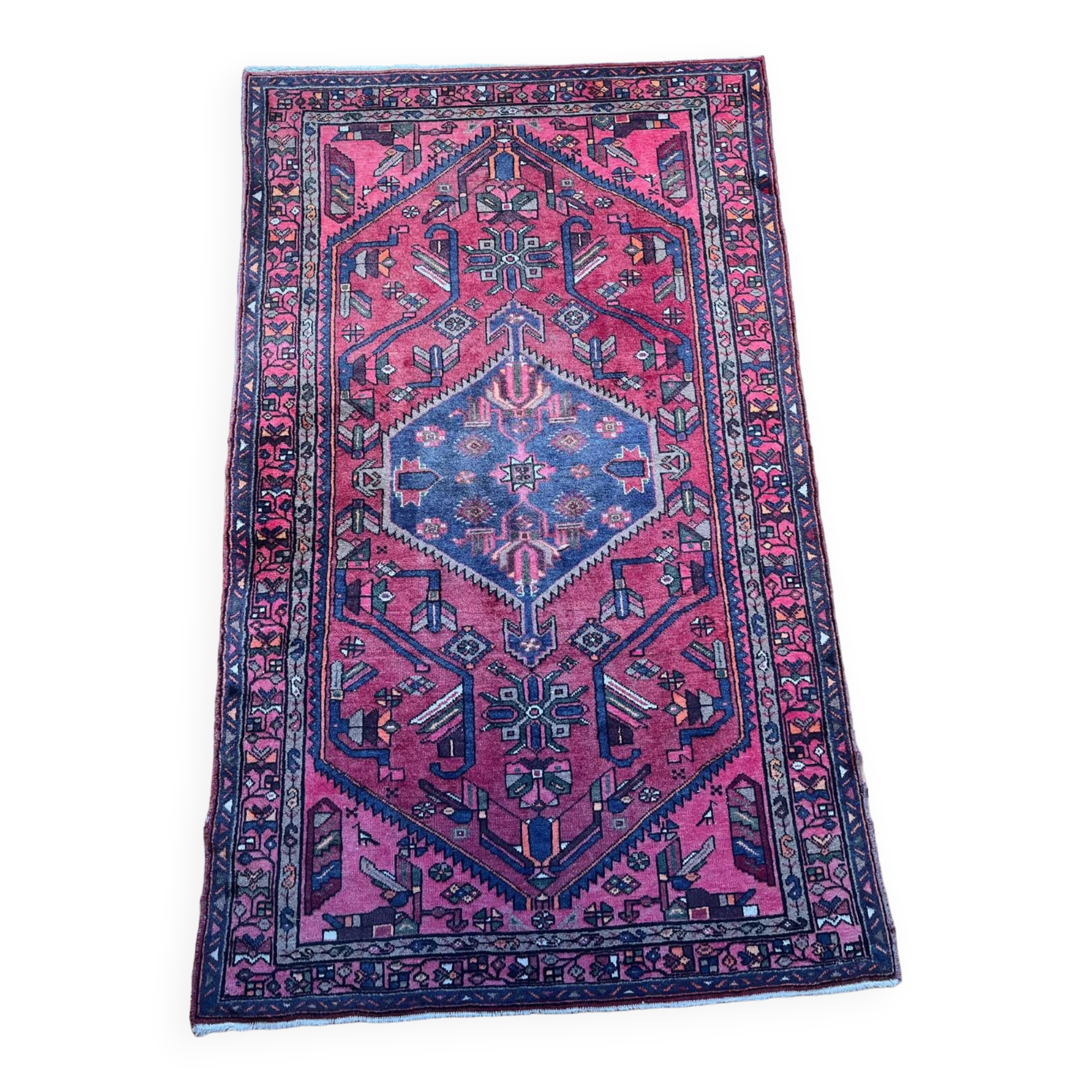 Antique Persian Handmade Oriental Rug 200cmx125cm