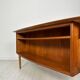 1960s Vintage Mid-Century Curved Danish Teak Writing Desk