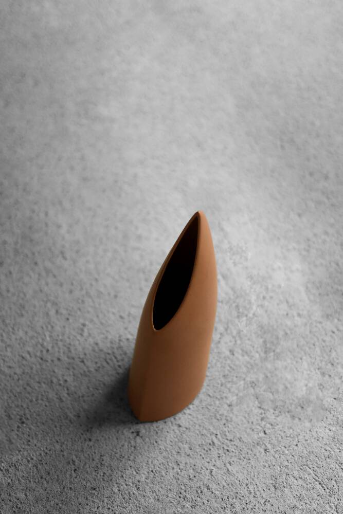 Modern Brick Red Stoneware Vase by Asa Selection, Germany, 1980s