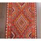 1970s Vintage Turkish Hand-Knotted Wool Cotton Red Runner Rug 90x290