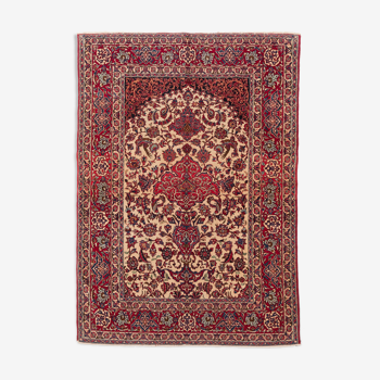 Tapis persan ispahan ancien laine 216 X 150 cm