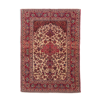 Tapis persan ispahan ancien laine 216 X 150 cm