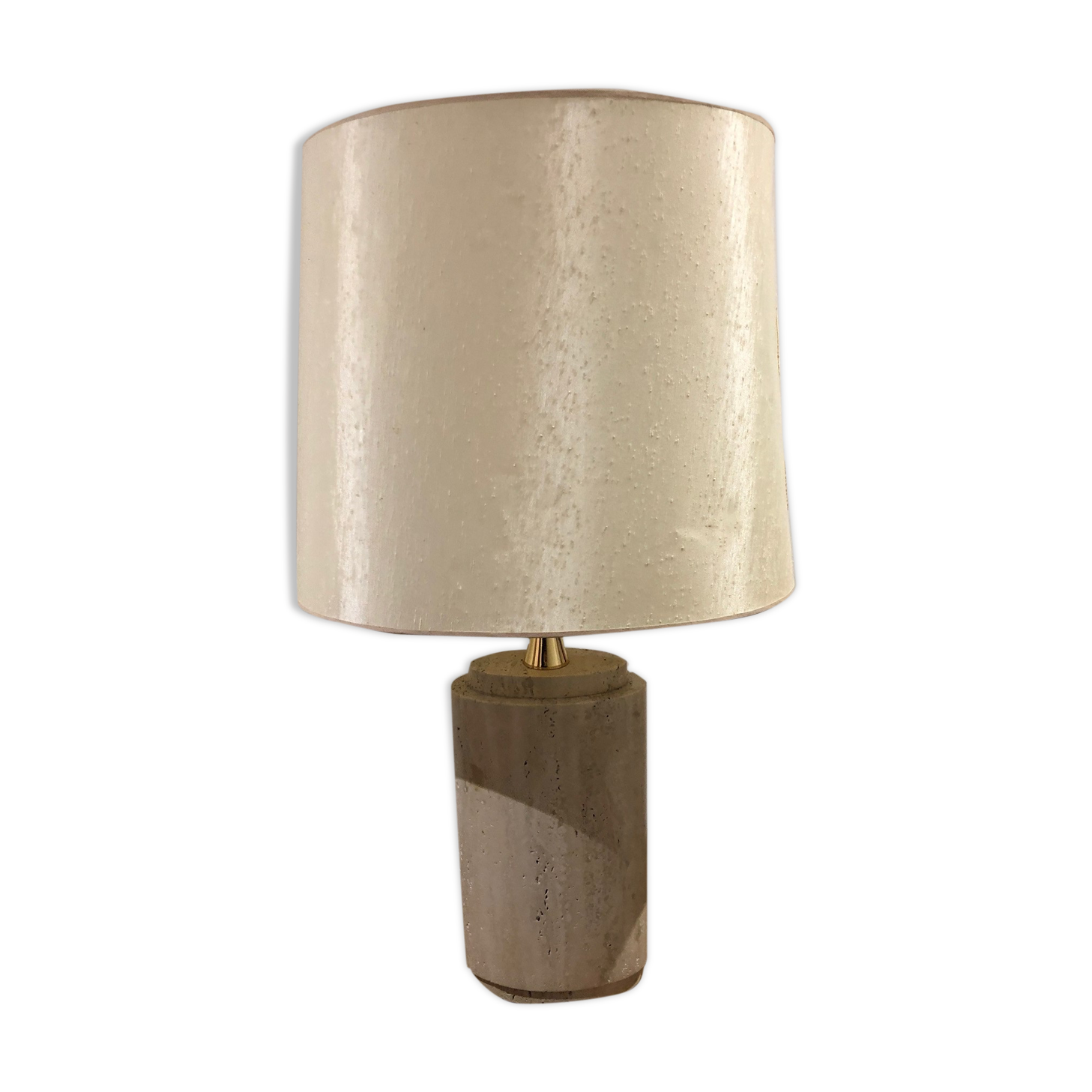 1970s travertine lamp