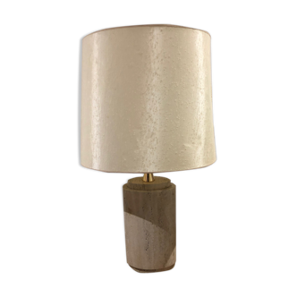 1970s travertine lamp