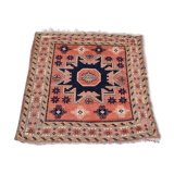 Old square shirvan rug, 1950s vintage