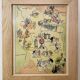 Vintage poster illustrated map of Lorraine 1935 - JP Pinchon