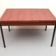Table à manger extensible des années 60 en teck et métal