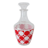 Small liqueur carafe, checkerboard pattern