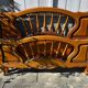 Ancien lit en 140cm en merisier style Louis XV, tête et pied de lit