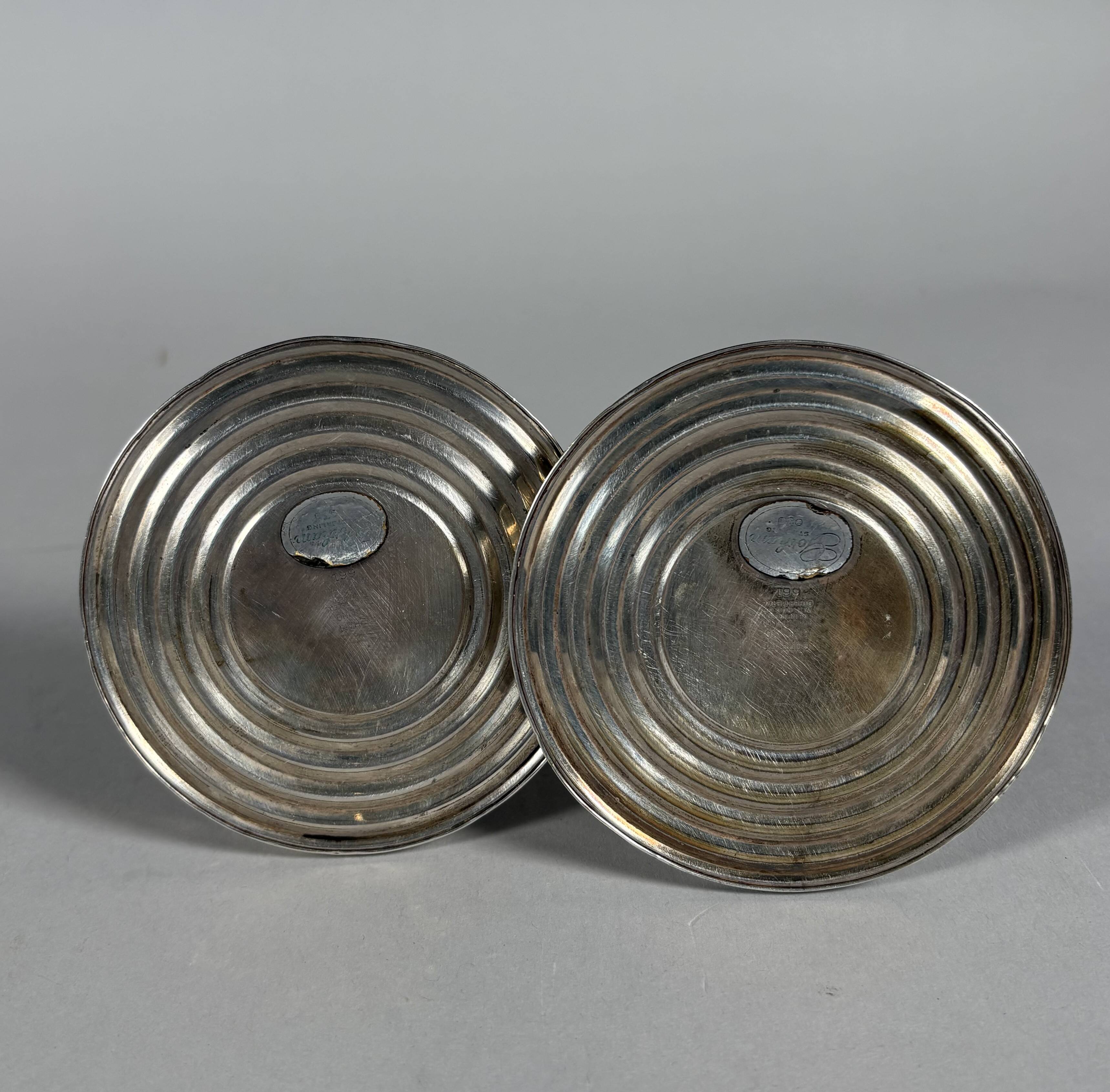 Pair of 925 American silver candlesticks