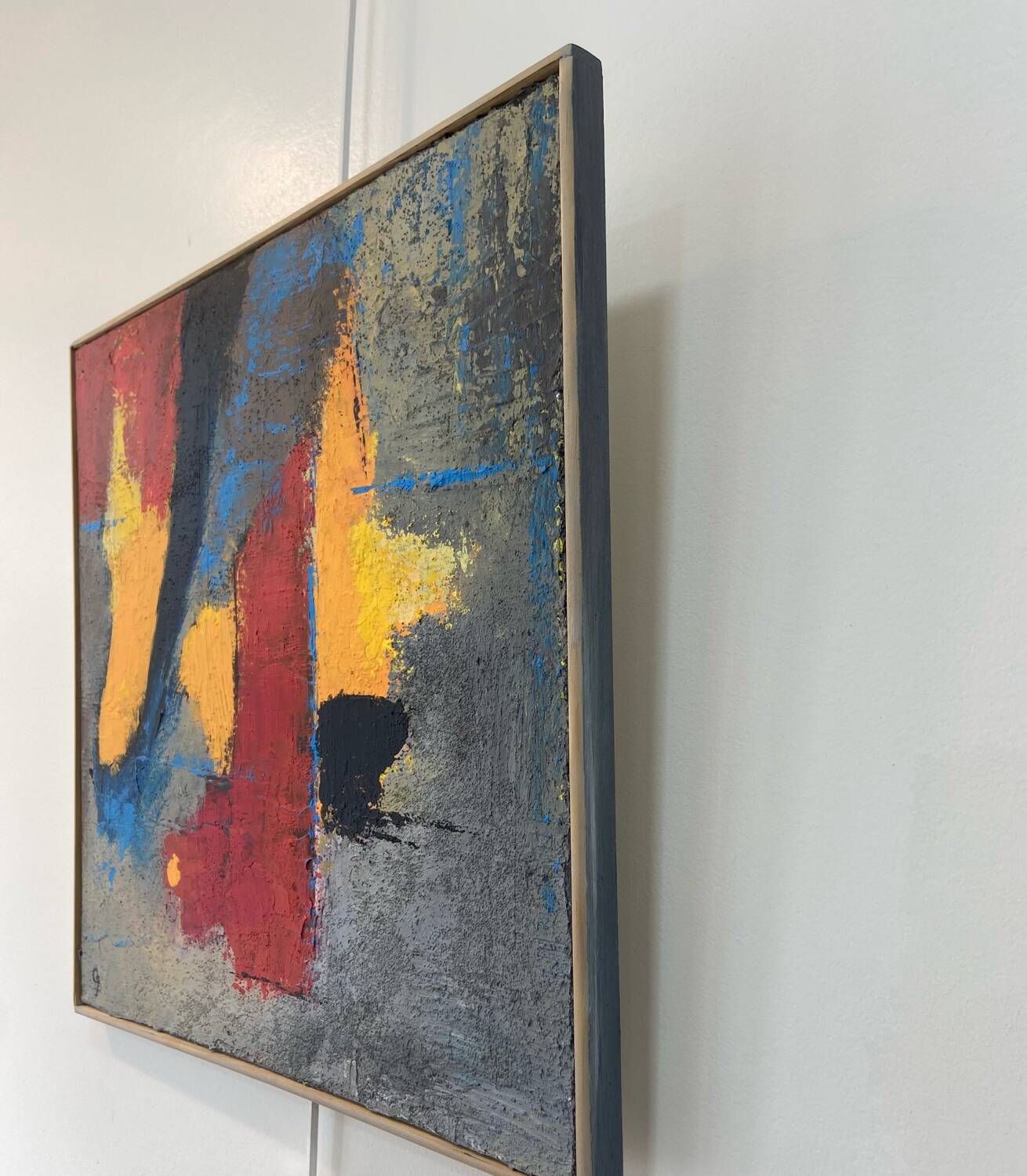 Abstract acrylic painting on canvas