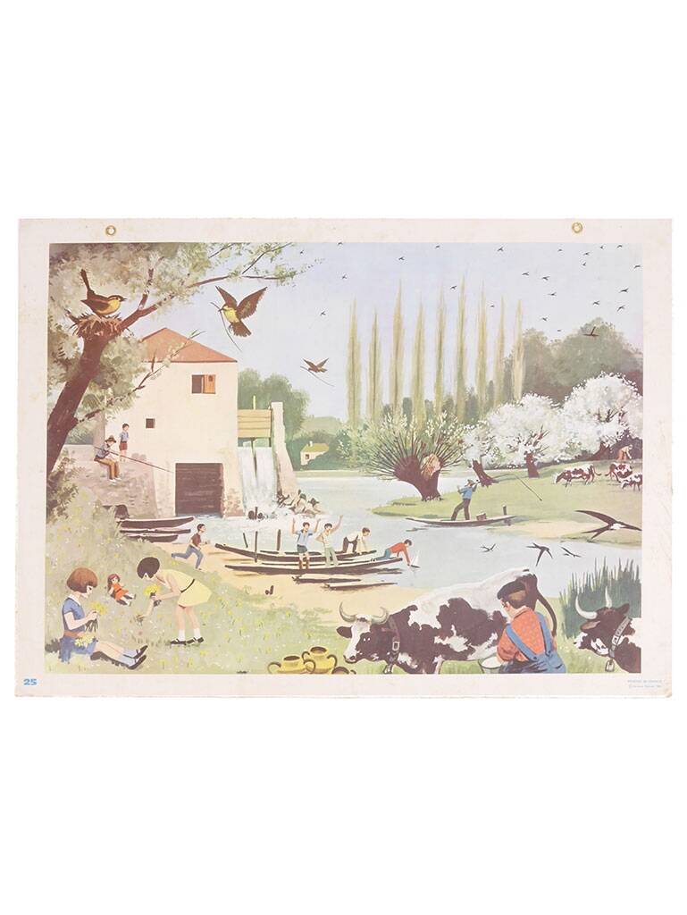 School poster "harvesting"