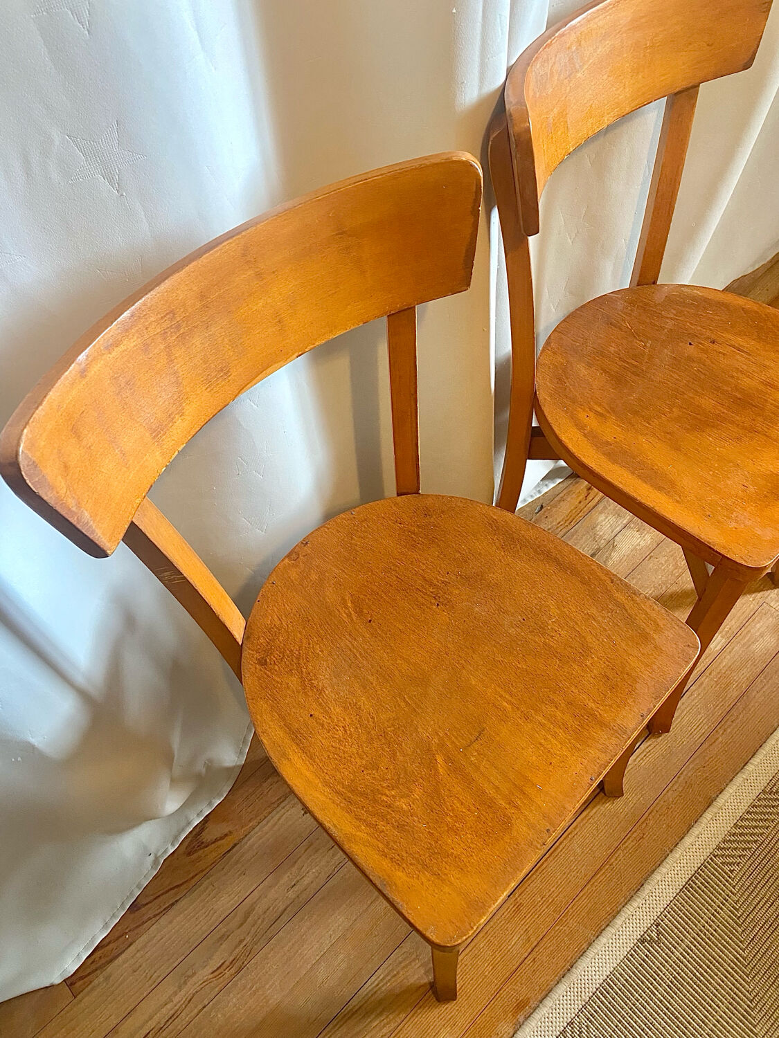 Pair of 1960s bistro chairs