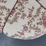 1930s Jindřich Halabala Art Deco stool with floral upholstery, Czechoslovakia