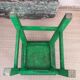 Green wooden stool