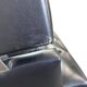 Vintage black armchair / chaise longue with star base