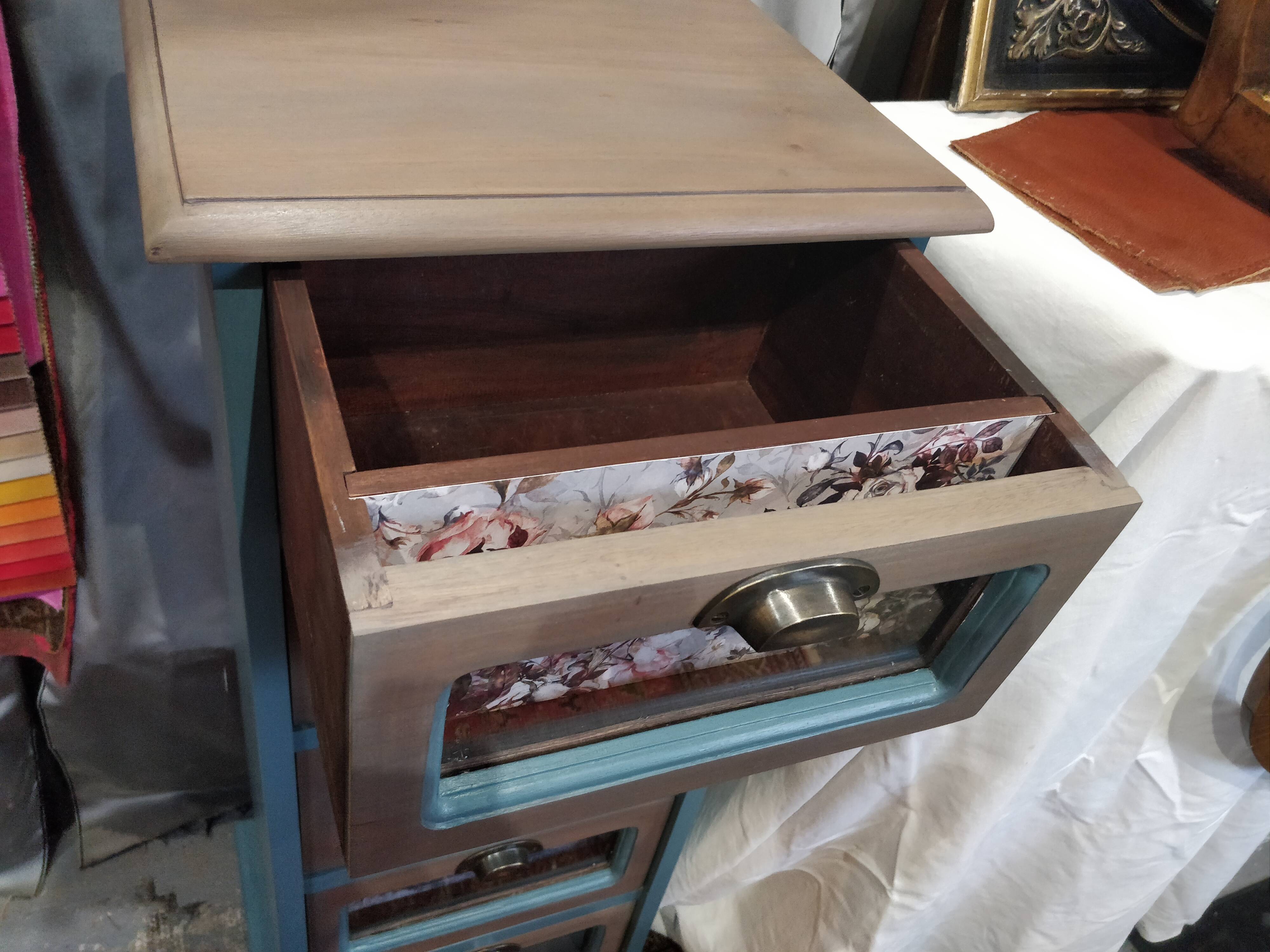 Antique chiffonnier with a new look