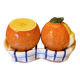 Orange fruit salt and pepper shaker