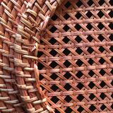 Set of 6 wicker and rattan undertributions