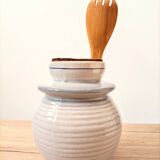 Saint Amand earthenware pickle or olive pot