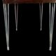 Table ronde a volets, formica, " SIF ", années 60,70', pieds eiffel, vintage