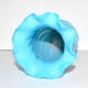 Ancient vase in turquoise blue opaline 18.5cm