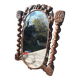 twisted wood mirror