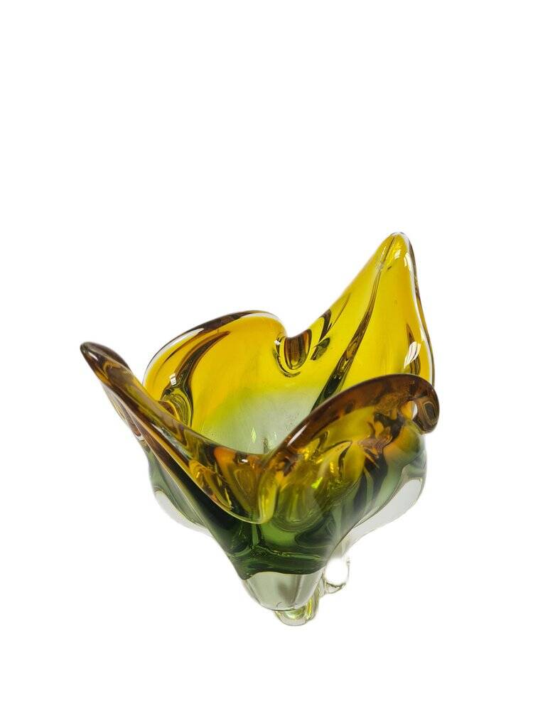 Vase by J. Hospodka for Chribska Glassworks, Former Czechoslovakia, 1960s