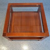 Table basse vintage en Merisier massif.
