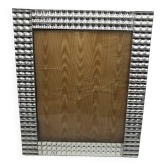 Faceted glass photo frame