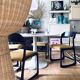Suite of four Baumann sled chairs